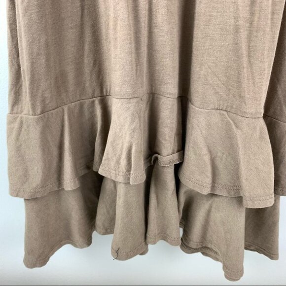 Tommy Hilfiger Denim  Jersey Knit Midi Tshirt Dress with Ruffle size small - Picture 3 of 8